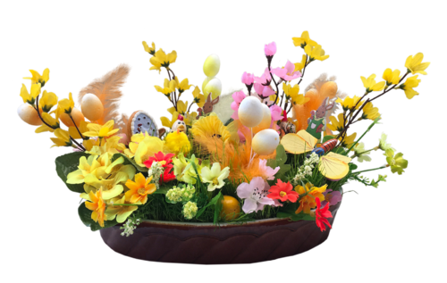 Easter flower basket